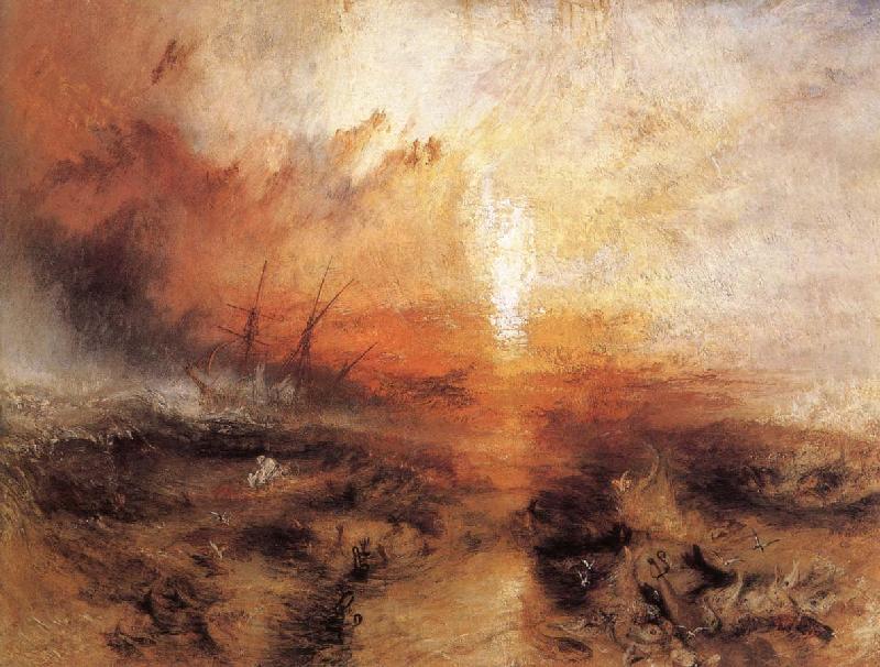 J.M.W. Turner Slavers throwing overboard the Dead and Dying France oil painting art